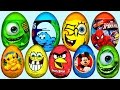 33 Surprise Eggs Kinder Surprise Spongebob Mickey Mouse Disney Pixar Cars Eggs
