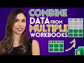 Easiest way to COMBINE Multiple Excel Files into ONE (Append data from Folder)