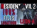 Resident Evil 2 Remake All File Collectibles Locations - Leon A run