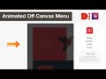 Animated Off Canvas Menu in Elementor Pro with Dynamic Content Plugin