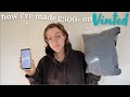 How I Sell Clothes \u0026 Make Money On Vinted! *£200+ per month) 🤍 rosie claire