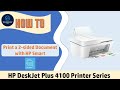 HP DeskJet Plus 4155 | 4120e : How to print a 2 sided document on HP Smart