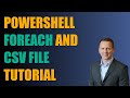 PowerShell ForEach and CSV File Tutorial