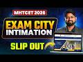 Exam City intimation Slip Out For MHTCET 2026 Exam | Ankush sir | GanitAnk #mhtcet2026