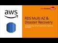 RDS Setting Up  Database Disaster Recovery | RDS Multi AZ | RDS Read Replica | RDS Copy Snapshots