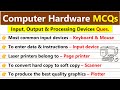 Computer Hardware MCQ | Input, Output \u0026 Processing Devices MCQs