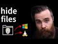 How Hackers hide files on Windows 10 and Linux