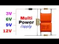 How To Make Transformerless Power Supply..220V To 1.5V-3V-6V-9V-12V-15V-24V Multi Output Converter
