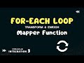 How to use xsl for-each looping function in Oracle Integration 3 mapper, OIC 3,XSLT,for loop