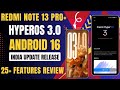 Redmi Note 13 Pro Plus HyperOS 3.0 India Update Release,25+ New Features With Ai Premium Features 