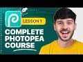 Photopea Tutorial Beginner to Advance - Lesson 1
