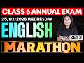 CLASS 6 Annual EXAM 25/03/2026 Wednesday | English Marathon (set 2)