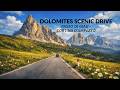 Dolomites Scenic Road 🇮🇹 | Passo di Giau to Cortina d'Ampezzo 🏔️ | 4K