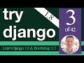 Try Django 1.8 Tutorial -  3 of 42 -  First Migration -  Learn Django