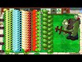 All Pea PvZ vs Gargantuar vs Zombies - Plants vs Zombies