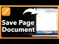 How To Save Documents In Pages On Mac