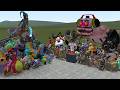 ALL POPPY PLAYTIME CHAPTERS 1-5 VS ALL FNAF 1-11 SECRET OF THE MIMIC ANIMATRONICS In Garry's Mod!