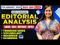 Editorial Analysis | 17th January, 2025 | Vocab, Grammar, Reading, Skimming | Nimisha Bansal