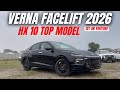Hyundai Verna Facelift 2026 HX10 Turbo Petrol DCT Review With On-Road Price (First Time On YouTube)