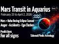 Mars Transit in Aquarius 2026 | Eclipse + conjunctions | Vedic Astrology मंगल का कुंभ राशि में गोचर
