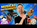 🎸 Musical Instruments Song | Learn Guitar, Piano, Drums, Violin \u0026 More for Kids | Mooseclumps