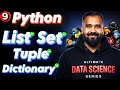 List, Set, Tuple and Dictionary in Python Explained in Hindi | Ultimate Data Science Series 