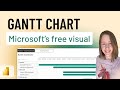 How to create a Gantt chart in Power BI (with a free visual!)