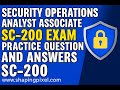 SC-200 Security Operations Analyst Associate Exam Practice Question and Answers | Microsoft SC-200