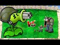 GATLING PEA VS giga gargantuar VS dr zomboss PLANTS VS ZOMBIES BATTLEZ