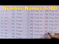 Number Names 1-100 || 1-100 Spelling || Number Names