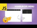 JavaScript - How to Create a Responsive Hamburger Menu with HTML, CSS, \u0026 JavaScript