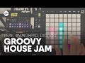 Groovy House Jam | Elektron Digitakt, Novation Peak \u0026 Launchpad Pro | 120 bpm | 59 Perlen