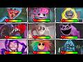 Poppy Playtime: Chapters 1 to 5 - All Bosses \u0026 Death Scenes With Healthbars
