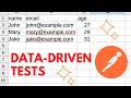 Data-driven testing using Postman