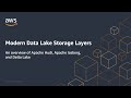 Modern Data Lake Storage Layers