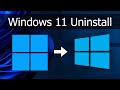 What if you Uninstall Windows 11?