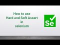 How to use Hard and Soft Assert in selenium #youtube #java #javaprogramminglanguage #coding