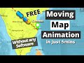 Moving Map Animation | How To Create Moving Map Animation | Free Map Animation for Videos