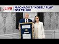 Trump Hails Nobel Peace Prize Presented By Venezuela's Machado | Firstpost Live | N18G