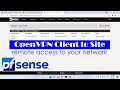 How to remote access to your network with pfSense using OpenVPN