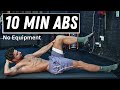 10 Min Complete ABS Workout At Home | No Equipment | Rowan Row