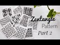 15 zentangle pattern | part 2 | Tutorial | zentangle art | step by step