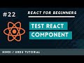 [#22]  Test React Component with React Testing Library in Hindi