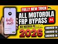 🚀 Fully New Trick | All Moto/Motorola FRP Bypass 2026 | Android 14-15-16 | No PC | 100% OK