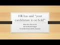 What if your candidature goes on hold? For all Chartered Accountants | CA YEESHU SEHGAL