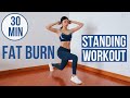 30 min Full Body Fat Loss Standing Workout (No Jumping) | Quiet Cardio, No Yoga Mat Needed ~ Emi