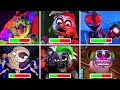 FNAF Security Breach - All BOSSES With HEALTHBARS