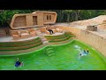 365Days Building Luxury Dream House Full Furniture Gym room And Pool Summer Holiday in Jungle