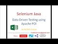 Selenium Java Data Driven Test Case Example using Apache POI Excel Library