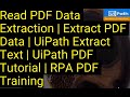 Read PDF and extract data in UiPath